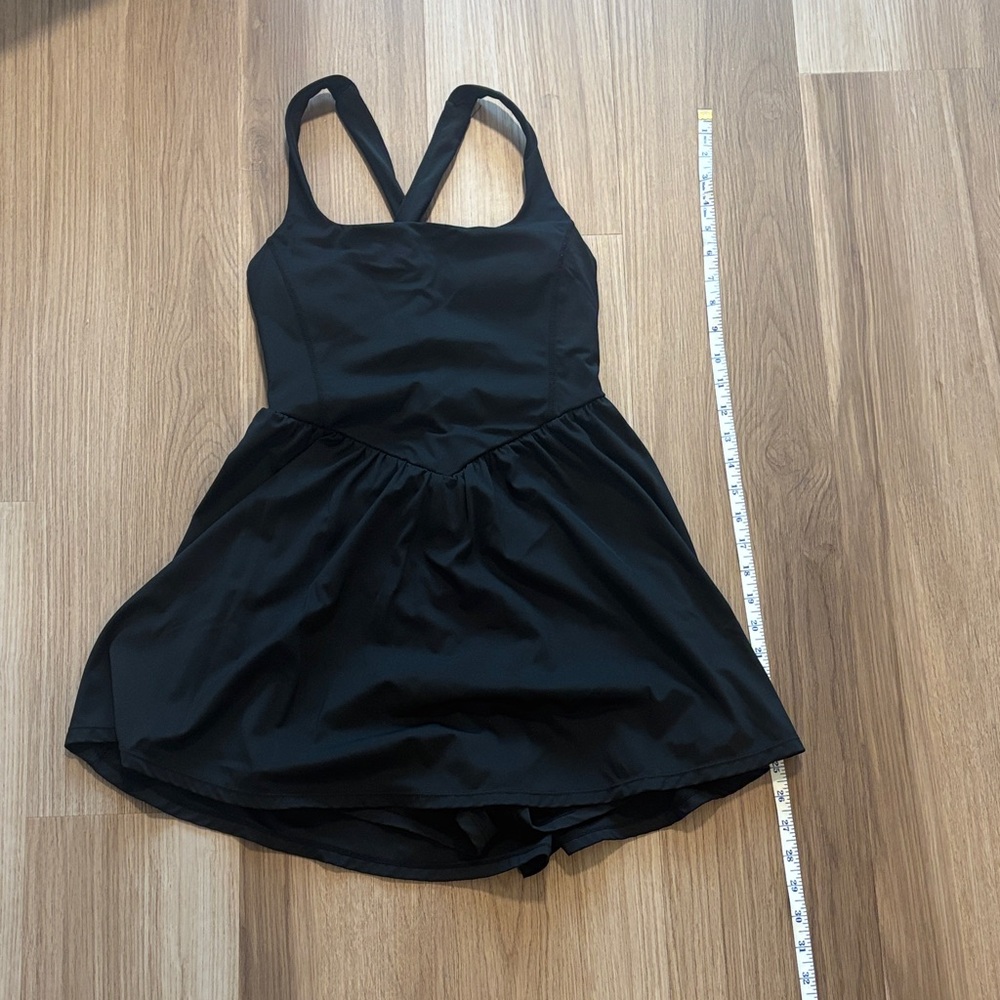 Black Active Dress with Shorts
